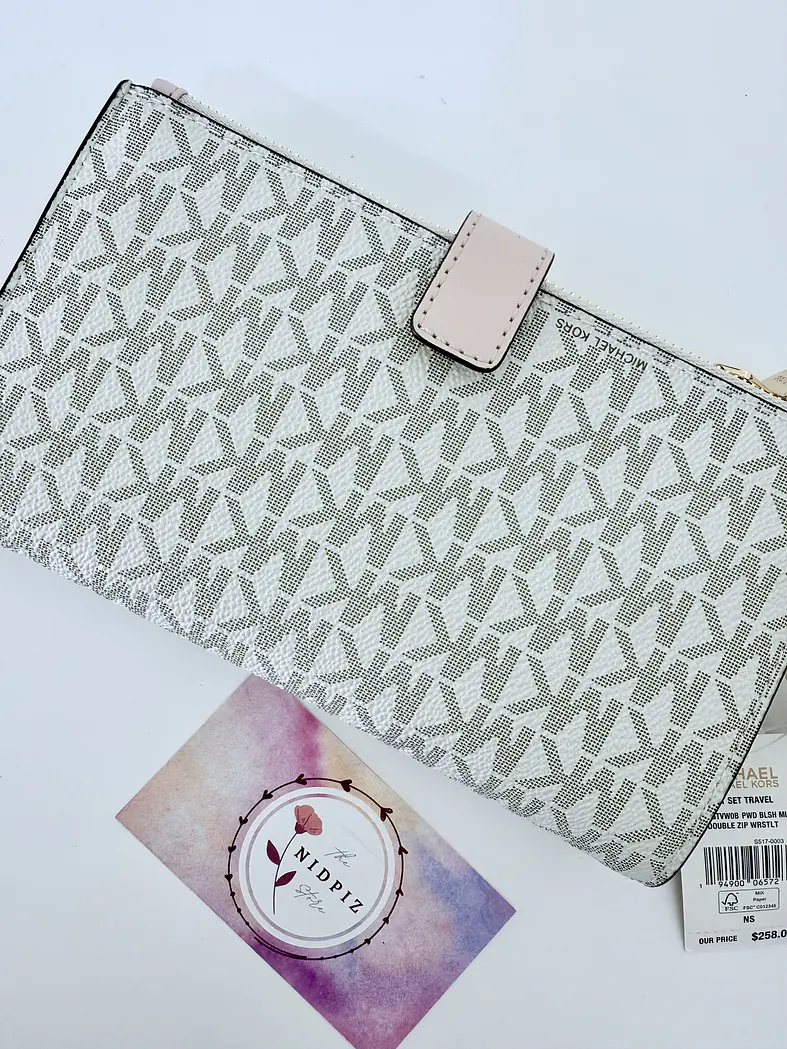 Michael Kors - Billetera Jet Set Travel para Smartphone (Vanilla/Pink) 7