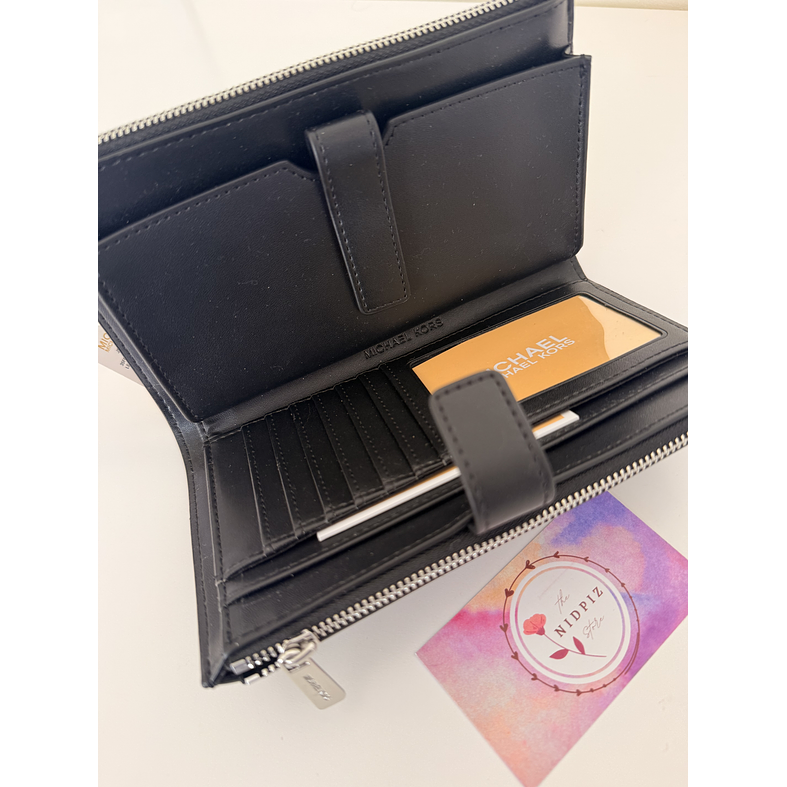 Michael Kors - Billetera Jet Set Travel para Smartphone (Black/Silver) 4