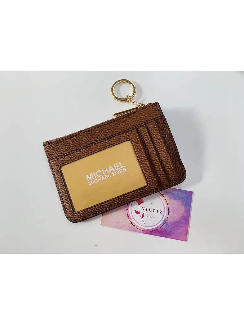 Michael Kors - Tarjetero monedero Brown logo (Coin purse) 2