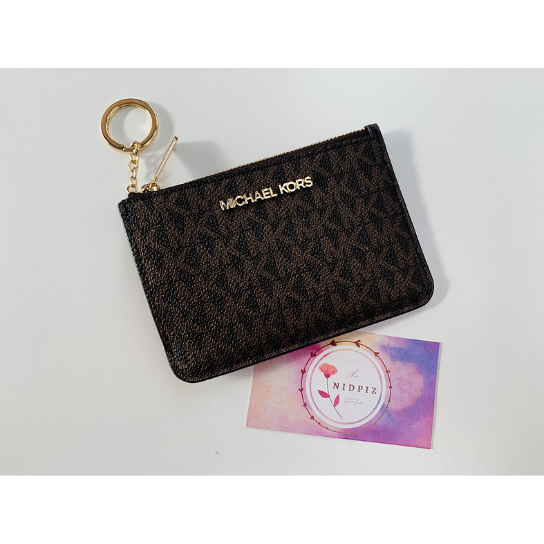 Michael Kors - Tarjetero monedero Brown logo (Coin purse) 1