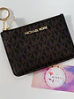 Michael Kors - Tarjetero monedero Brown logo (Coin purse) - Miniatura 1