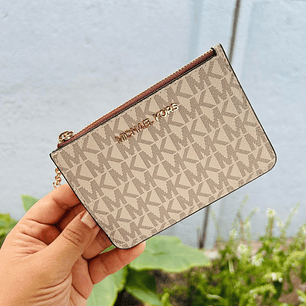 Michael Kors - Tarjetero monedero Vanilla logo (Coin purse)