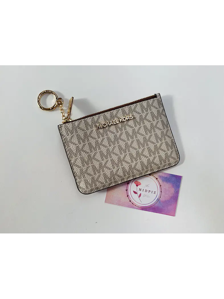 Michael Kors - Tarjetero monedero Vanilla logo (Coin purse) 3