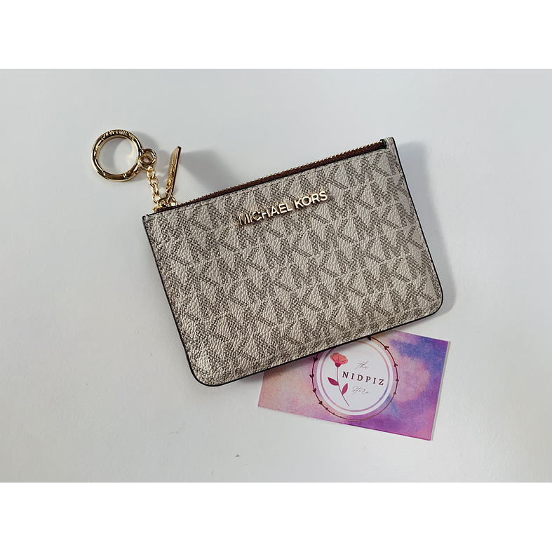 Michael Kors - Tarjetero monedero Vanilla logo (Coin purse) 3