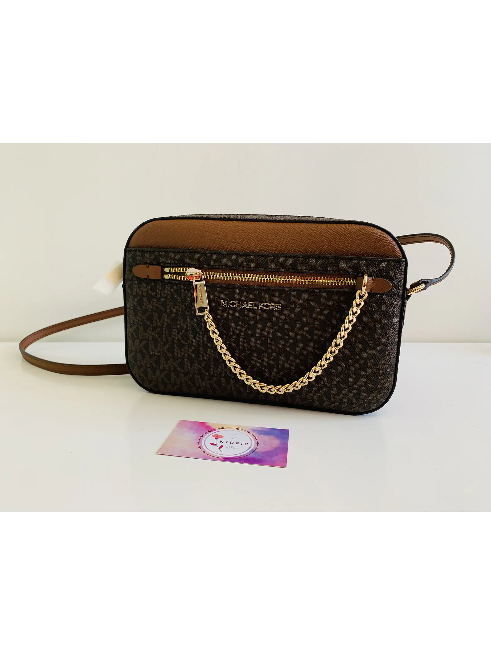 Michael Kors - Jet set travel crossbody (Brown) 1