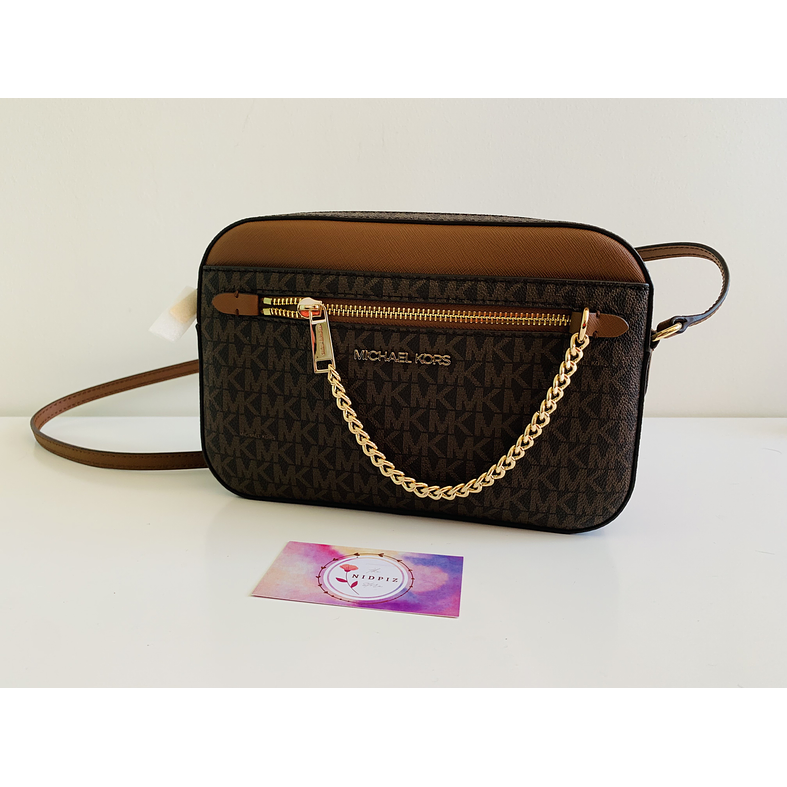 Michael Kors - Jet set travel crossbody (Brown) 1