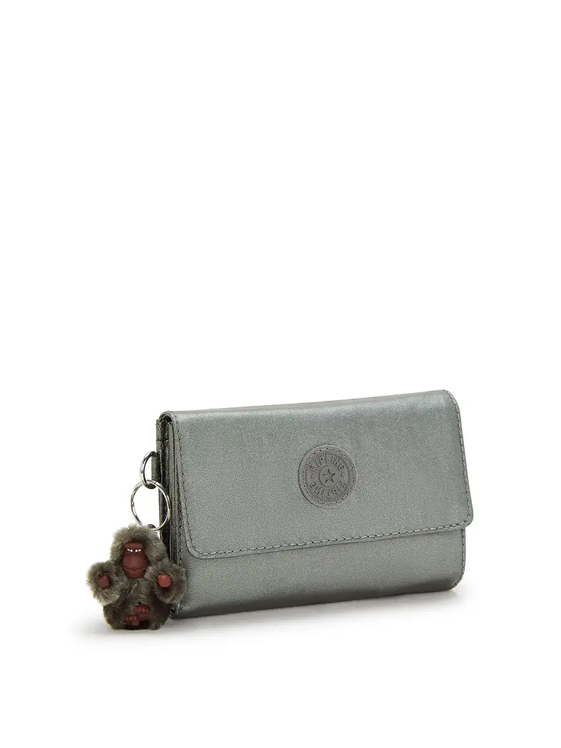 Kipling - Billetera Pixi Grey Metallic 2