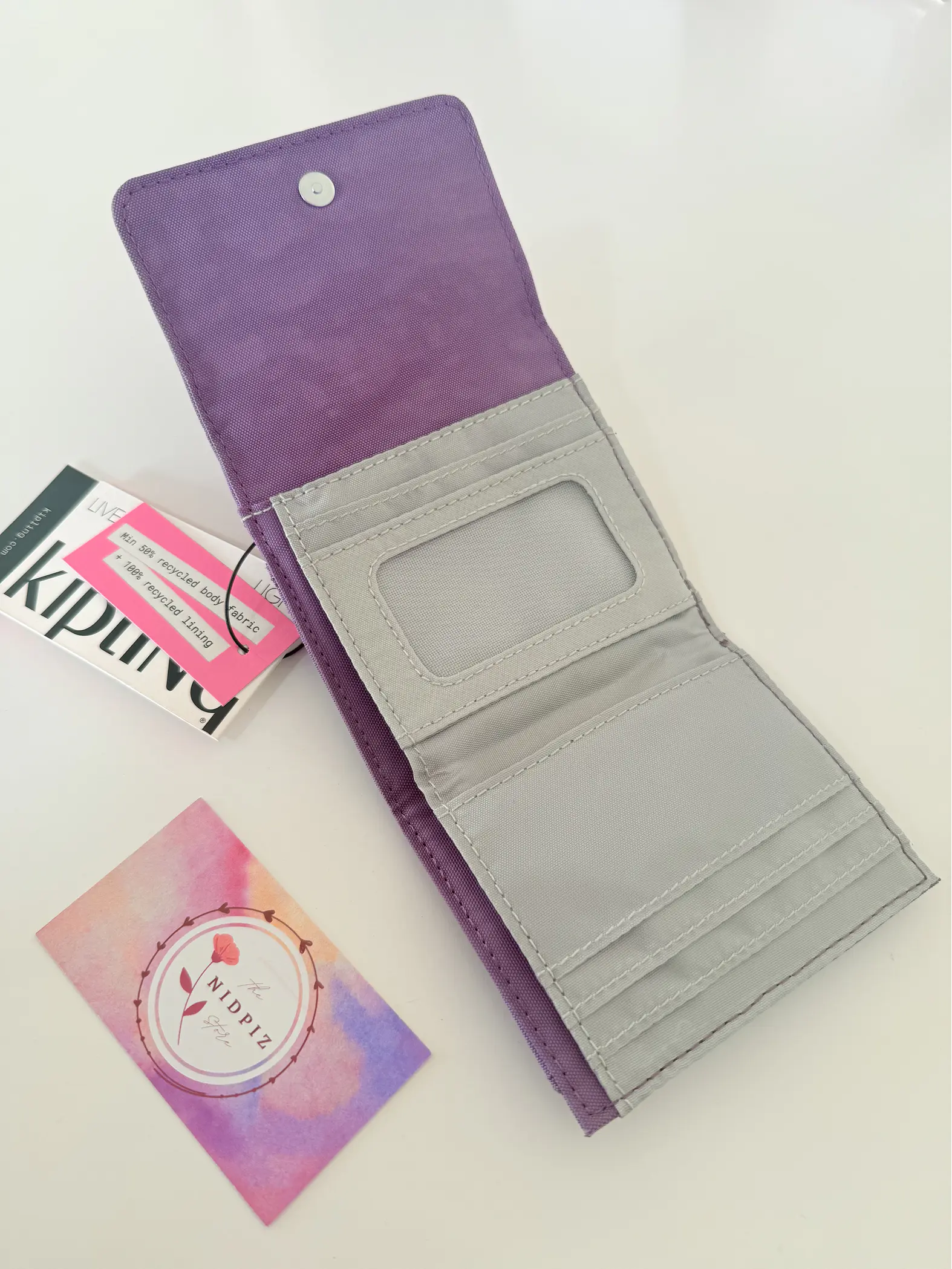 Kipling - Billetera Cece Purple 3