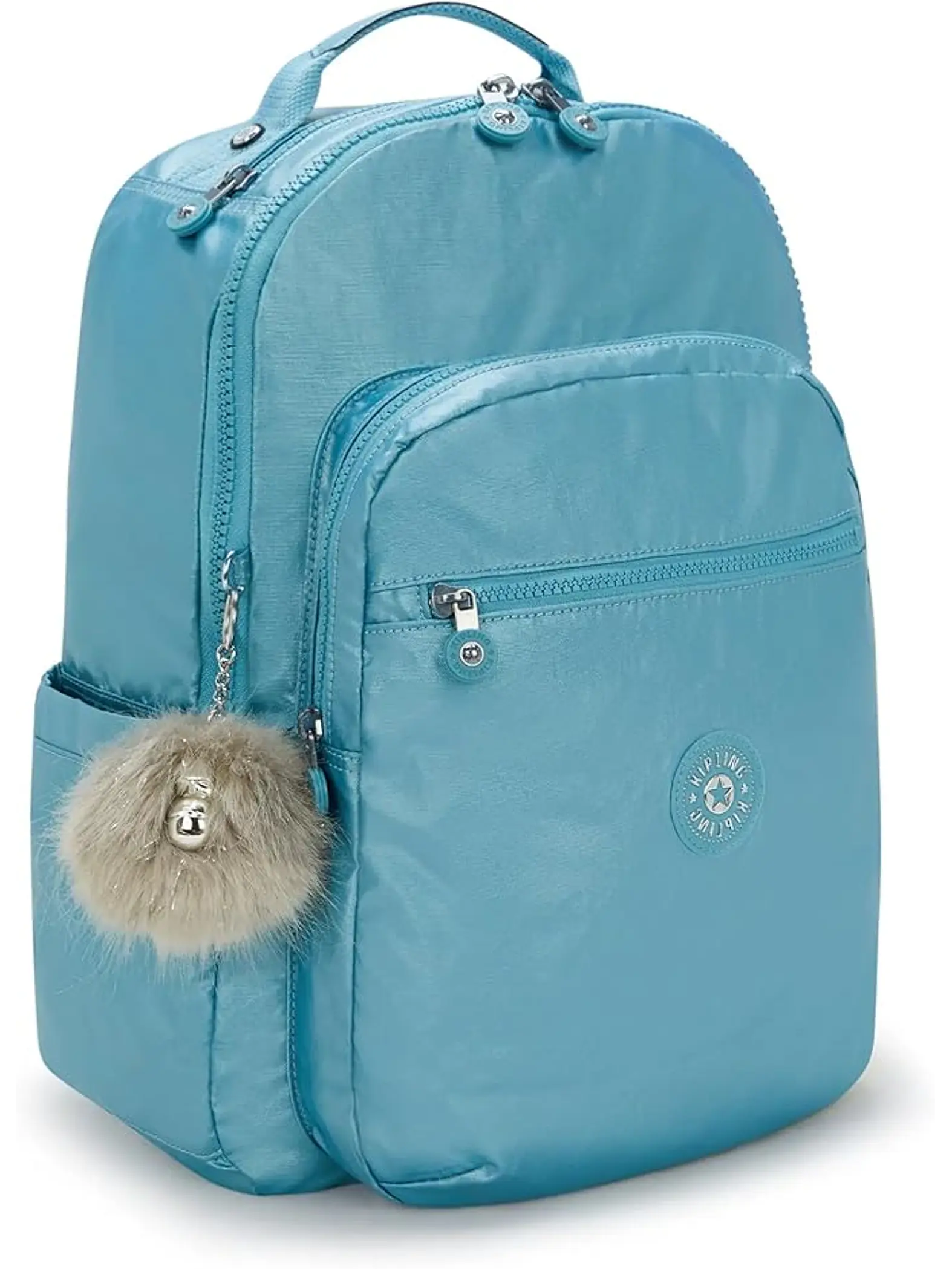 Kipling - Mochila Seoul L Aqua Tides Metallic 1