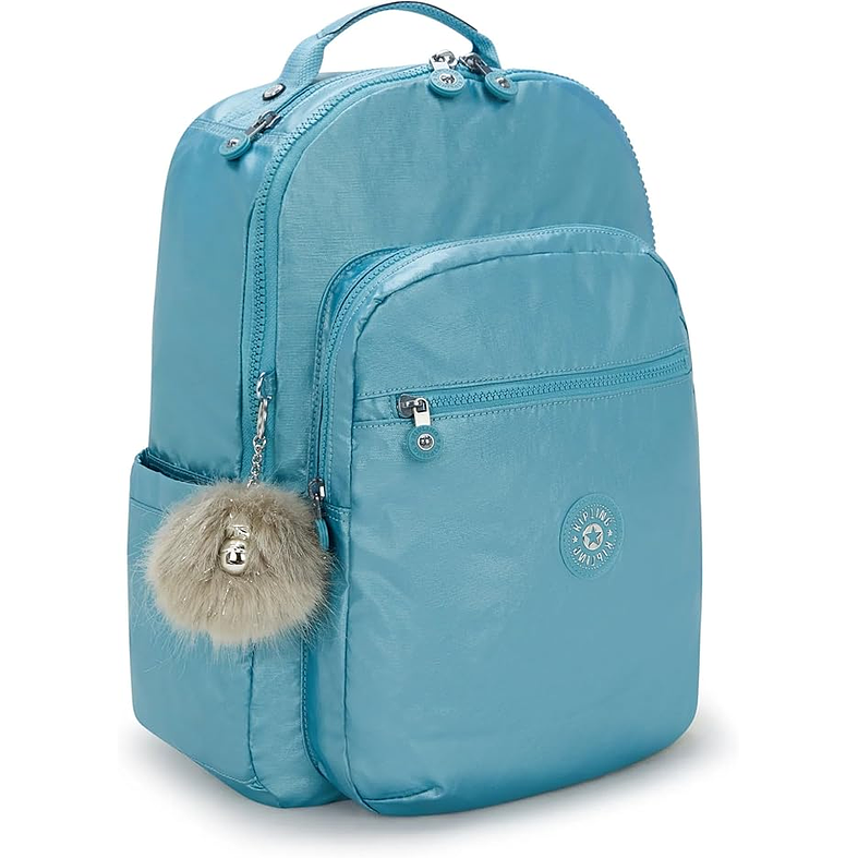 Kipling - Mochila Seoul L Aqua Tides Metallic 1