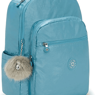 Kipling - Mochila Seoul L Aqua Tides Metallic
