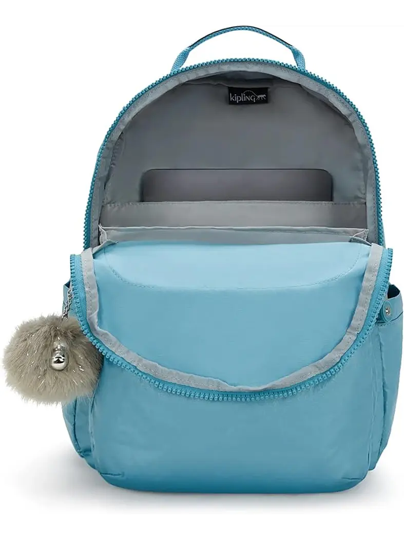 Kipling - Mochila Seoul L Aqua Tides Metallic 3