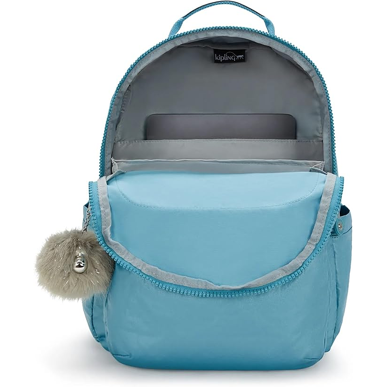 Kipling - Mochila Seoul L Aqua Tides Metallic 3