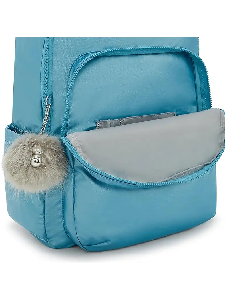 Kipling - Mochila Seoul L Aqua Tides Metallic 4