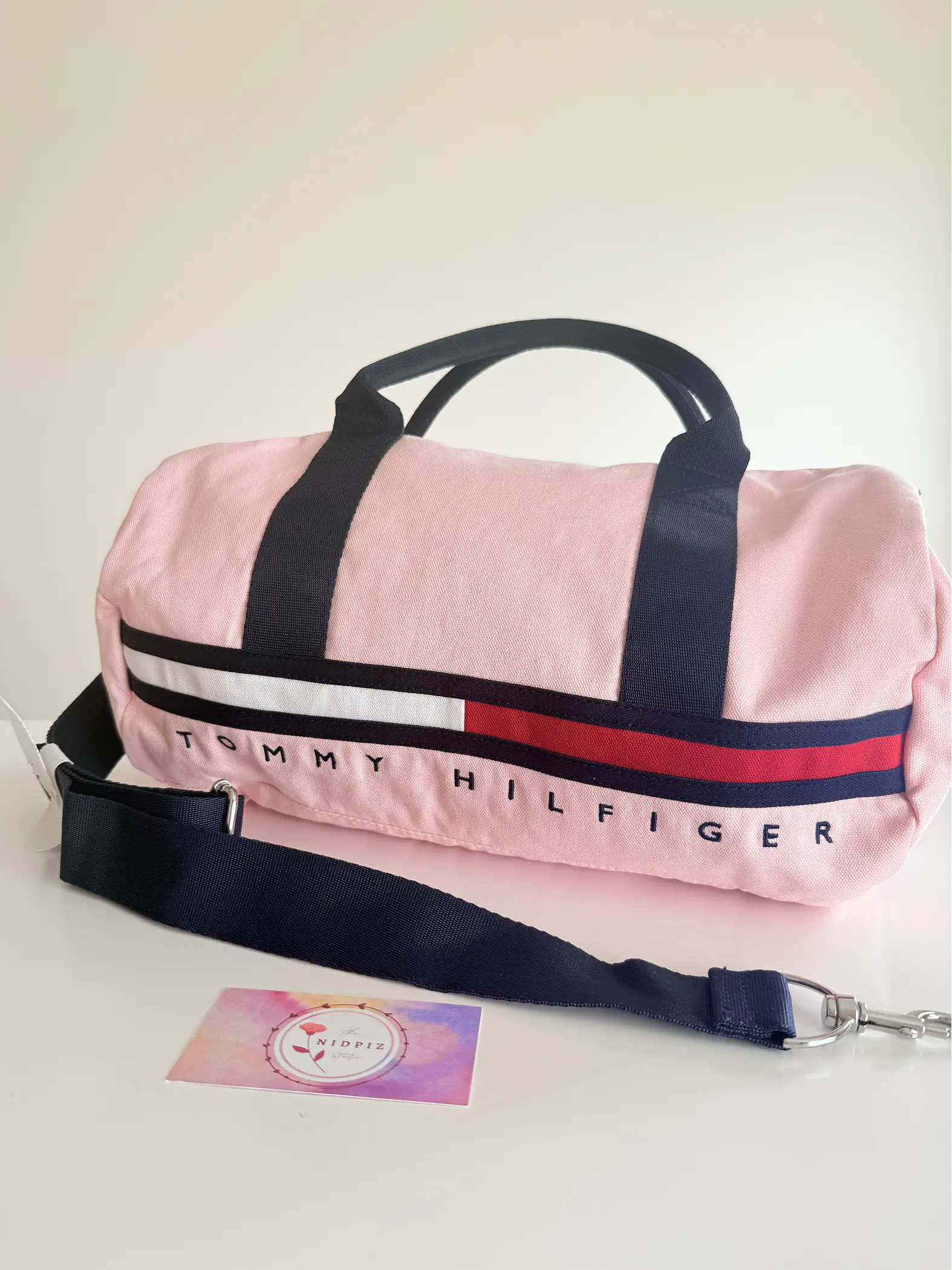 Tommy Hilfiger - Bolso deportivo rosado 1
