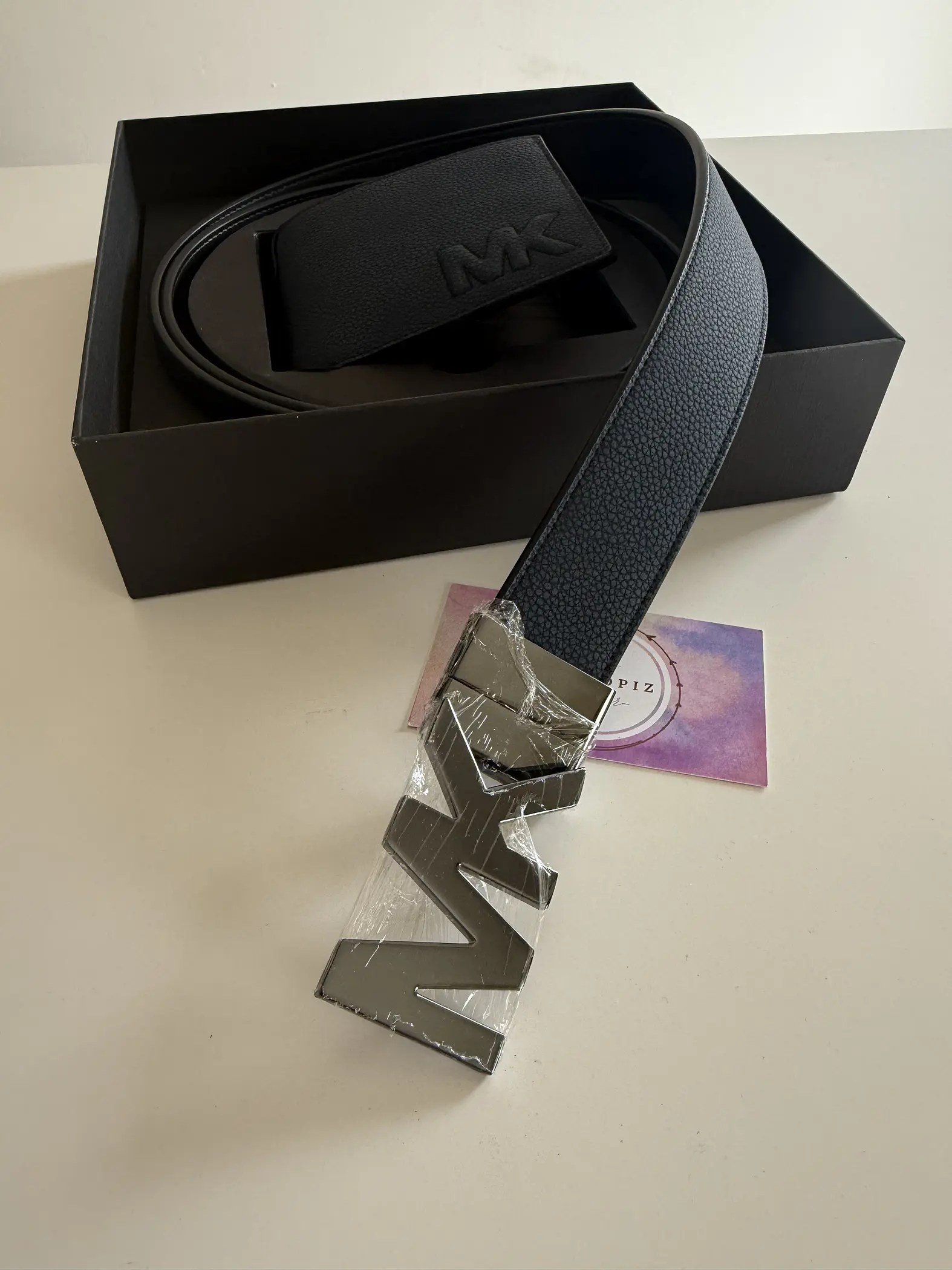 Michael Kors -  Set Billetera y cinturón reversible Navy 3