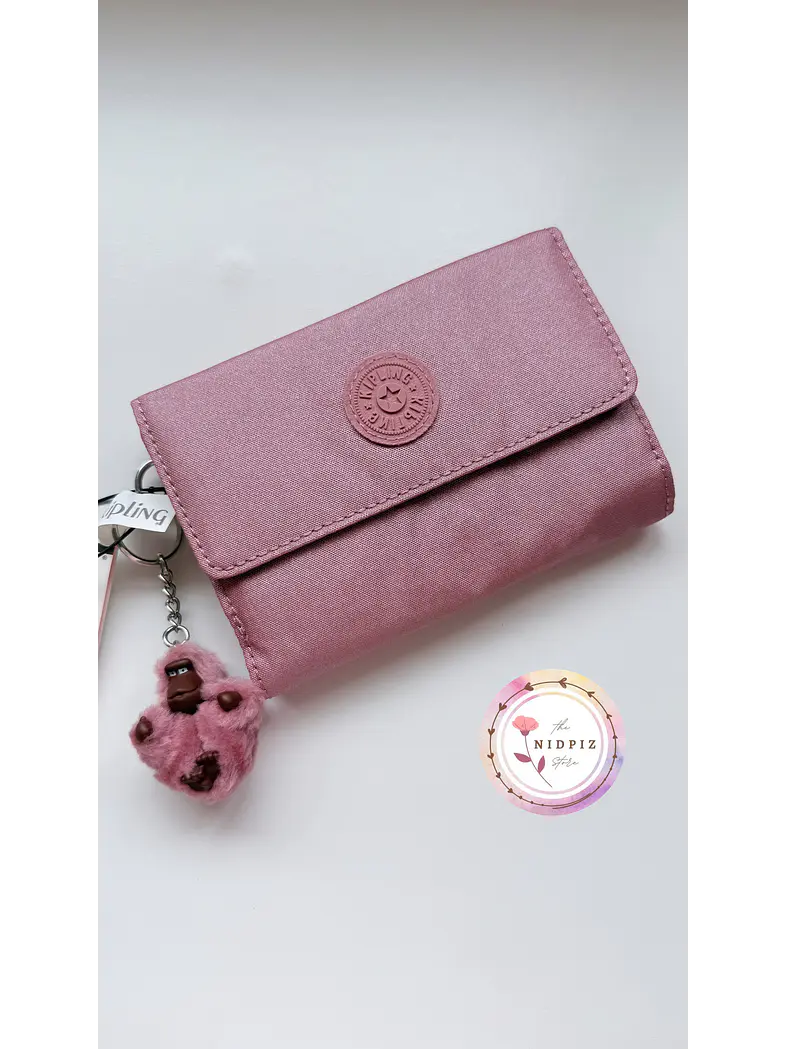 Kipling - Billetera Pixi Pink Metallic 1