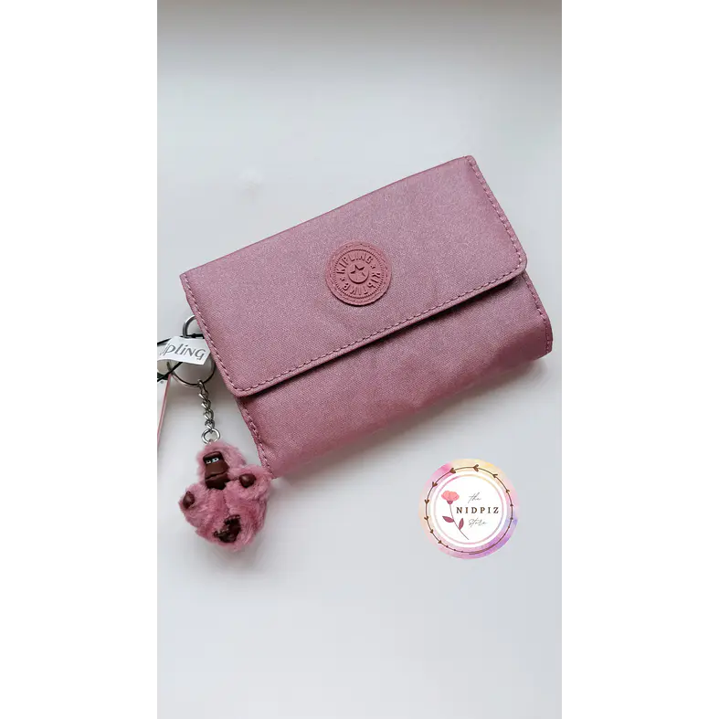 Kipling - Billetera Pixi Pink Metallic 1