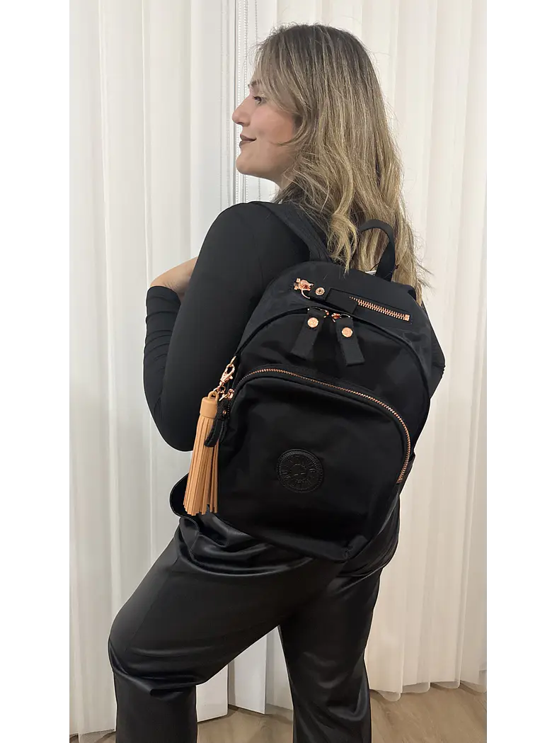 Kipling - Mochila Delia Black Satin 1