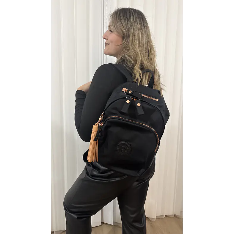 Kipling - Mochila Delia Black Satin 1