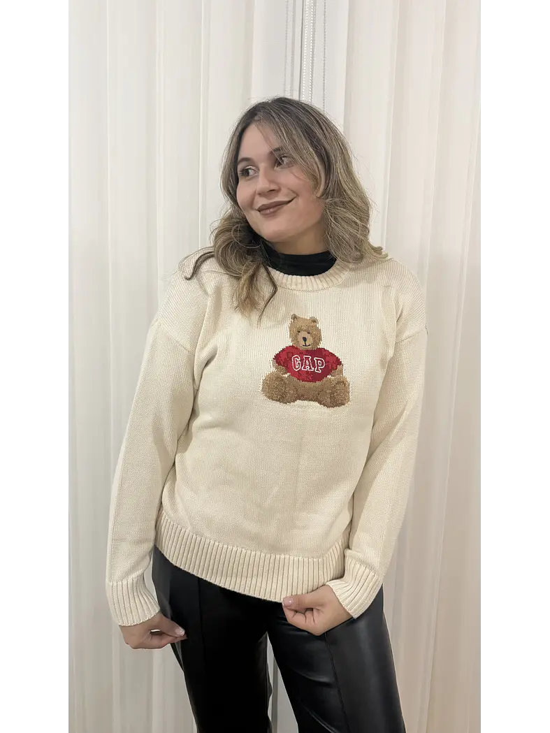 Gap - Sweater Bear Beige 1