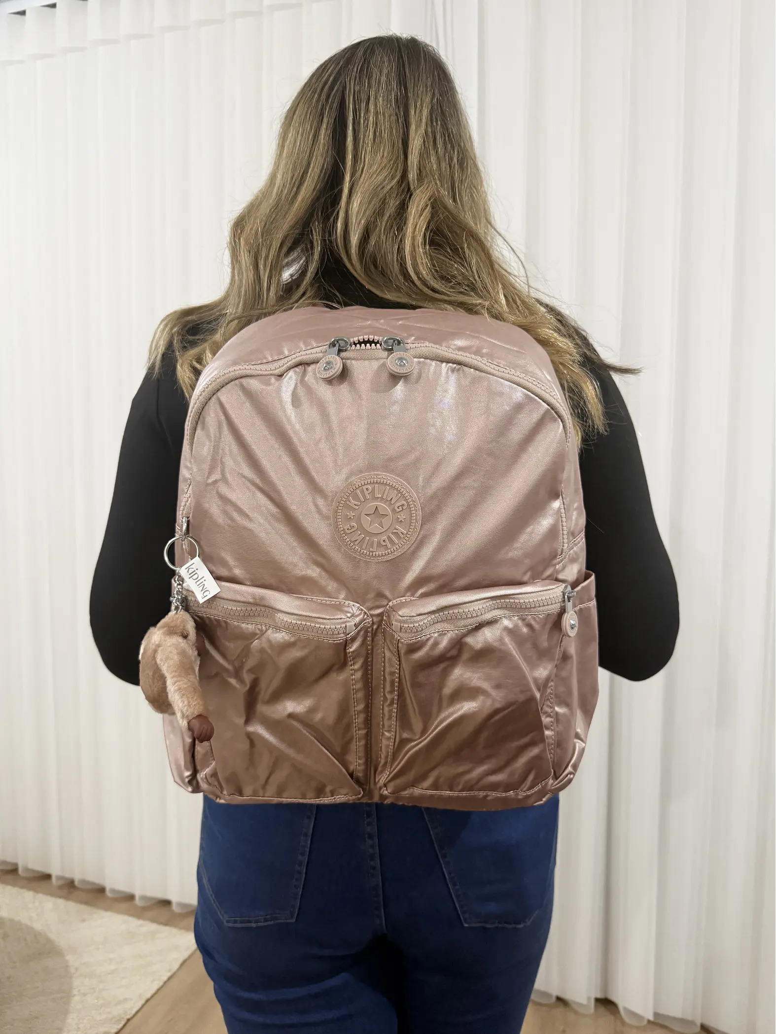 Kipling - Mochila Charnell Kipling Rose Gold 2