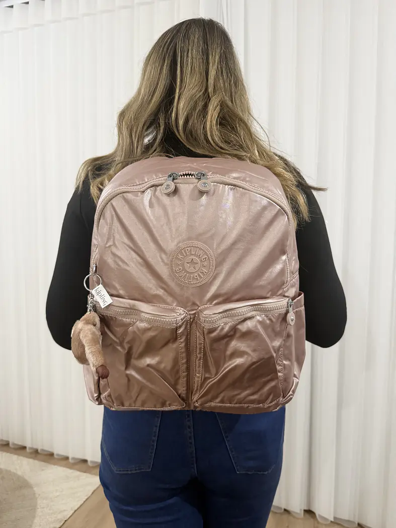 Kipling - Mochila Charnell Kipling Rose Gold 2