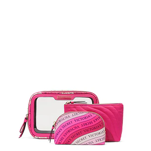 Victoria's Secret - Set 3 Cosmetiqueros Pink