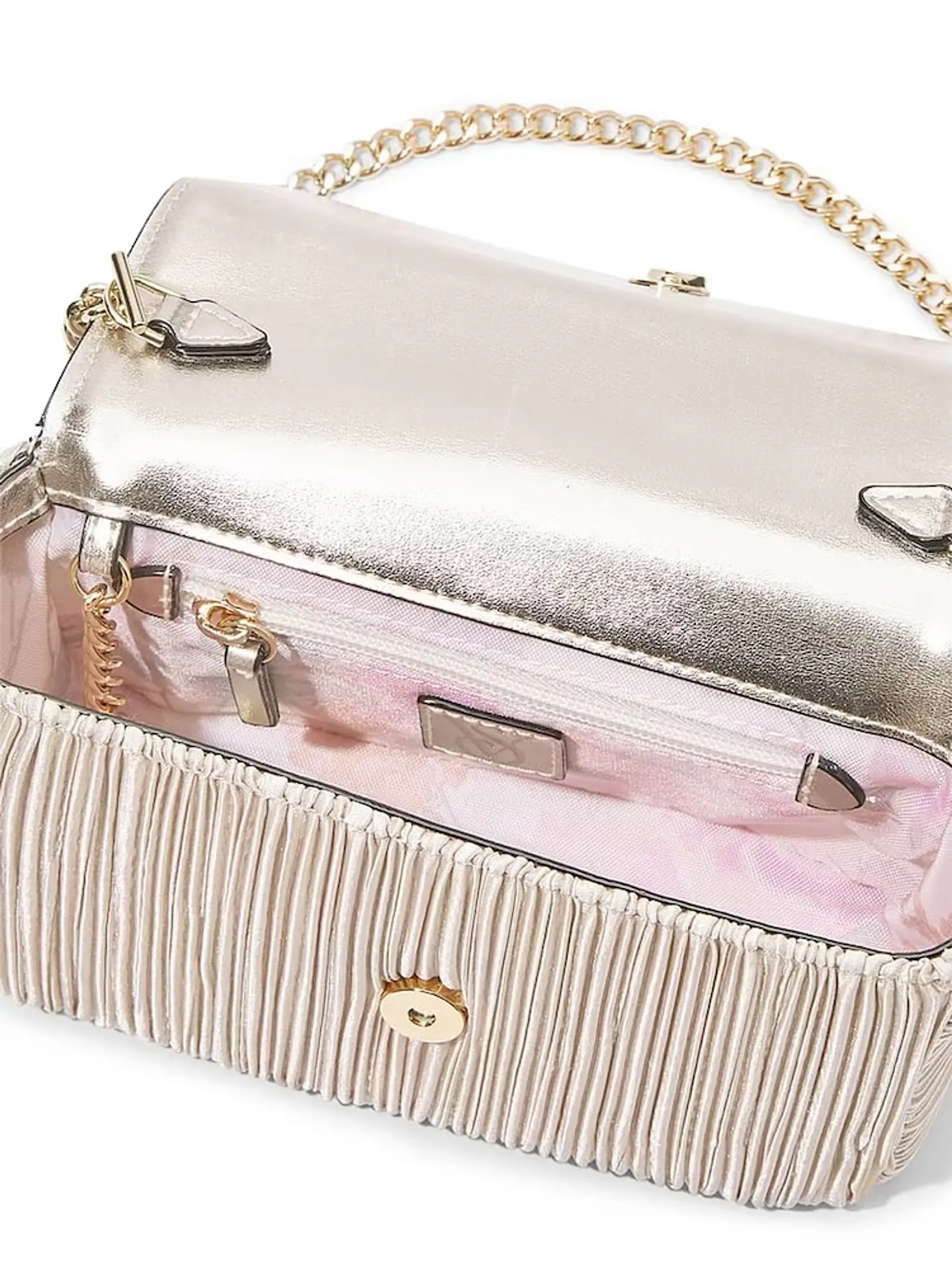 Victoria's Secret - Gold Champagne mini cartera 4