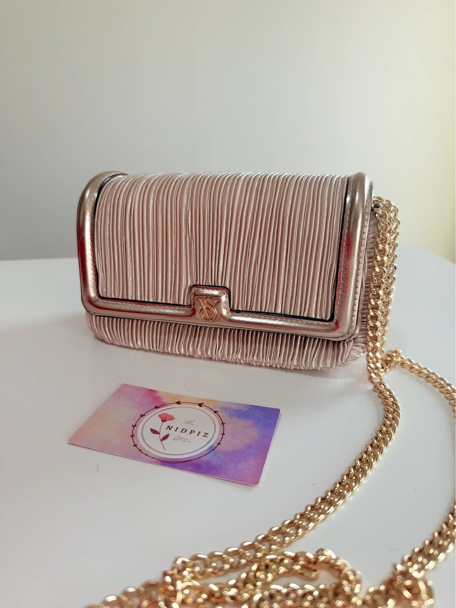 Victoria's Secret - Gold Champagne mini cartera 1