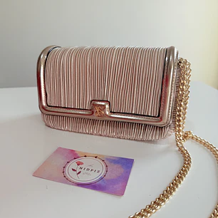 Victoria's Secret - Gold Champagne mini cartera