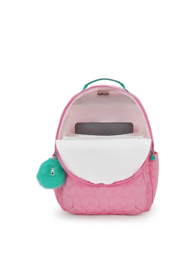 Kipling - Mochila Seoul L Puff Pop Bubblegum 4