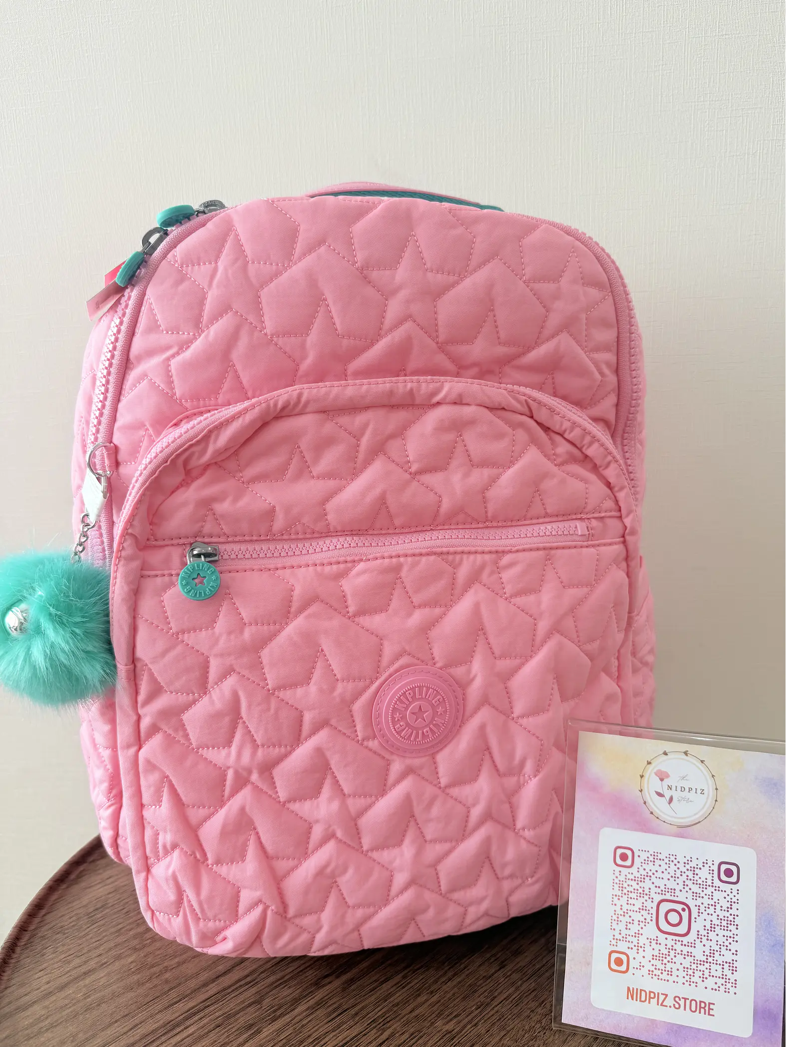 Kipling - Mochila Seoul L Puff Pop Bubblegum 1