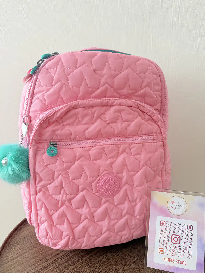 Kipling - Mochila Seoul L Puff Pop Bubblegum 1