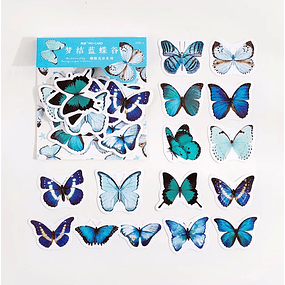 Stickers mariposas  - Azul