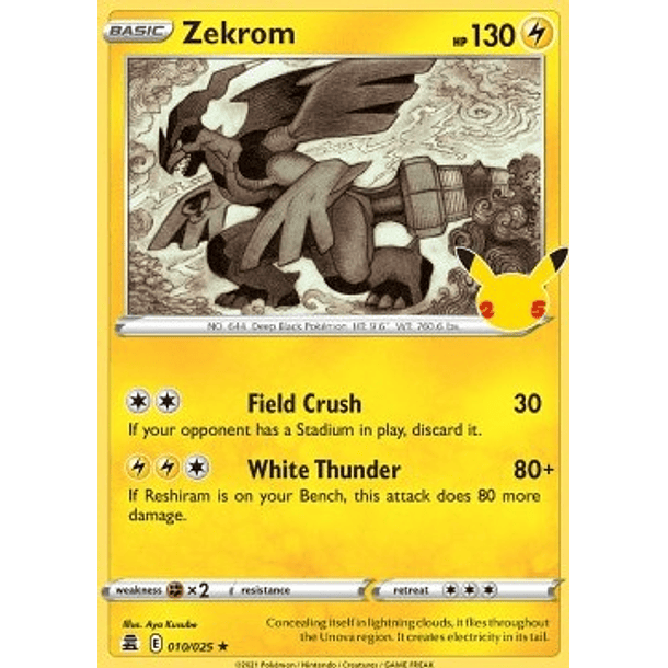 Zekrom - 10/25 - Holo Rare– Español