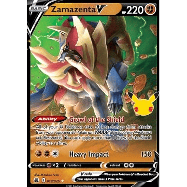 Zamacenta V - 18/25 - Holo Rare– Inglés