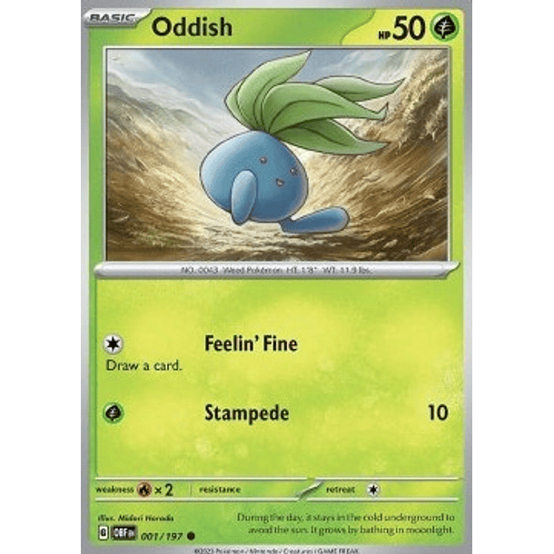 Oddish – 001/197 – Common – Inglés