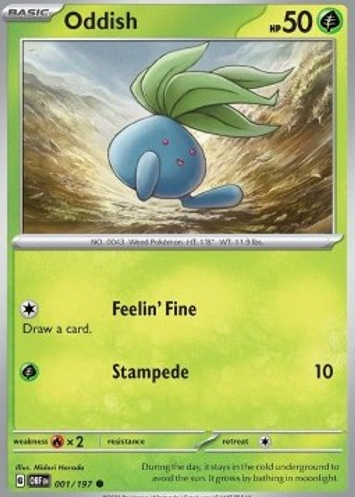 Oddish – 001/197 – Common – Inglés