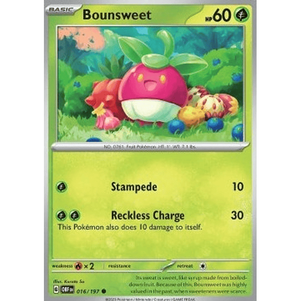 Bounsweet– 016/197 – Common – Inglés