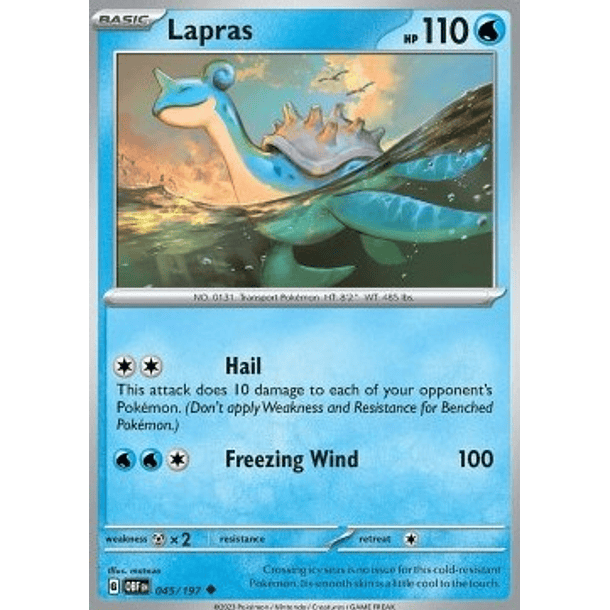 Lapras– 045/197 – Uncommon– Inglés