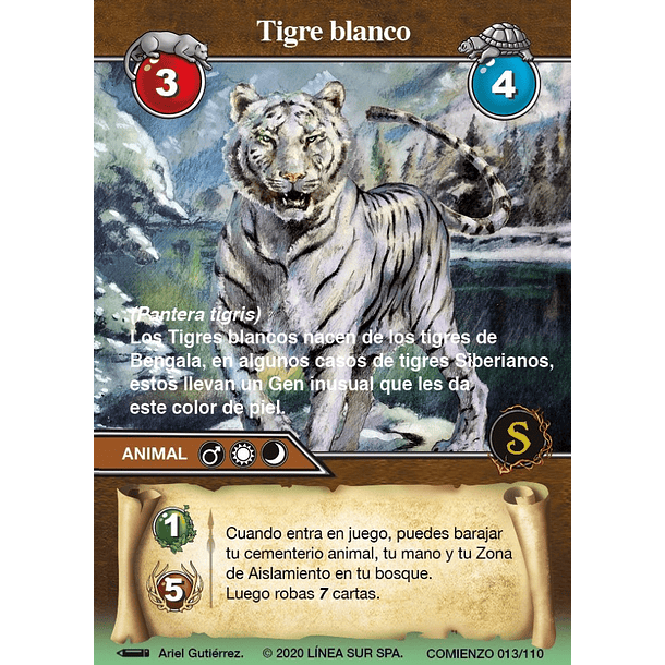 Tigre blanco - 013/110 | Edición Comienzo SELVA TCG