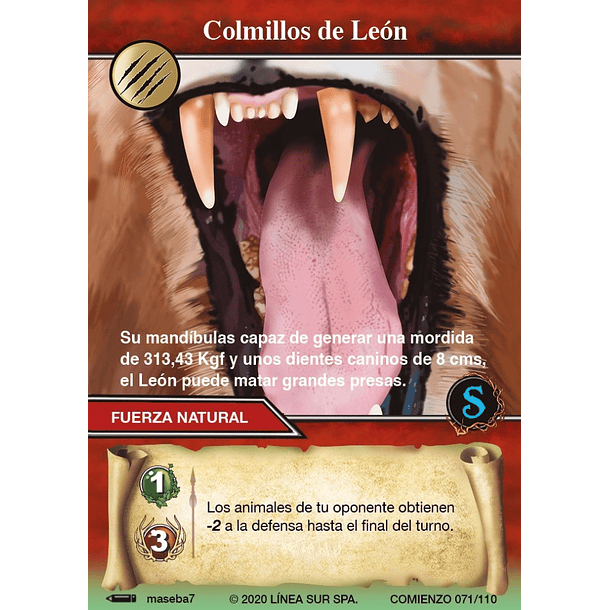 Colmillos de León- 071/110 | Edición Comienzo SELVA TCG