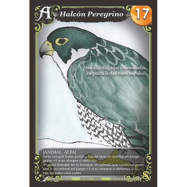 Halcón Peregrino 003/112 | Edición Alfa  SELVA TCG