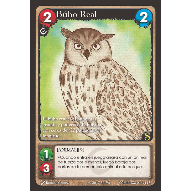 Búho Real 014/112 | Edición Alfa  SELVA TCG