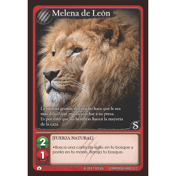 Melena de León 080/112 | Edición Alfa  SELVA TCG