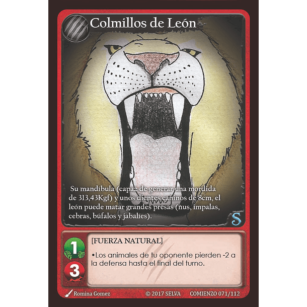 Colmillos de León 063/112 | Edición Alfa  SELVA TCG