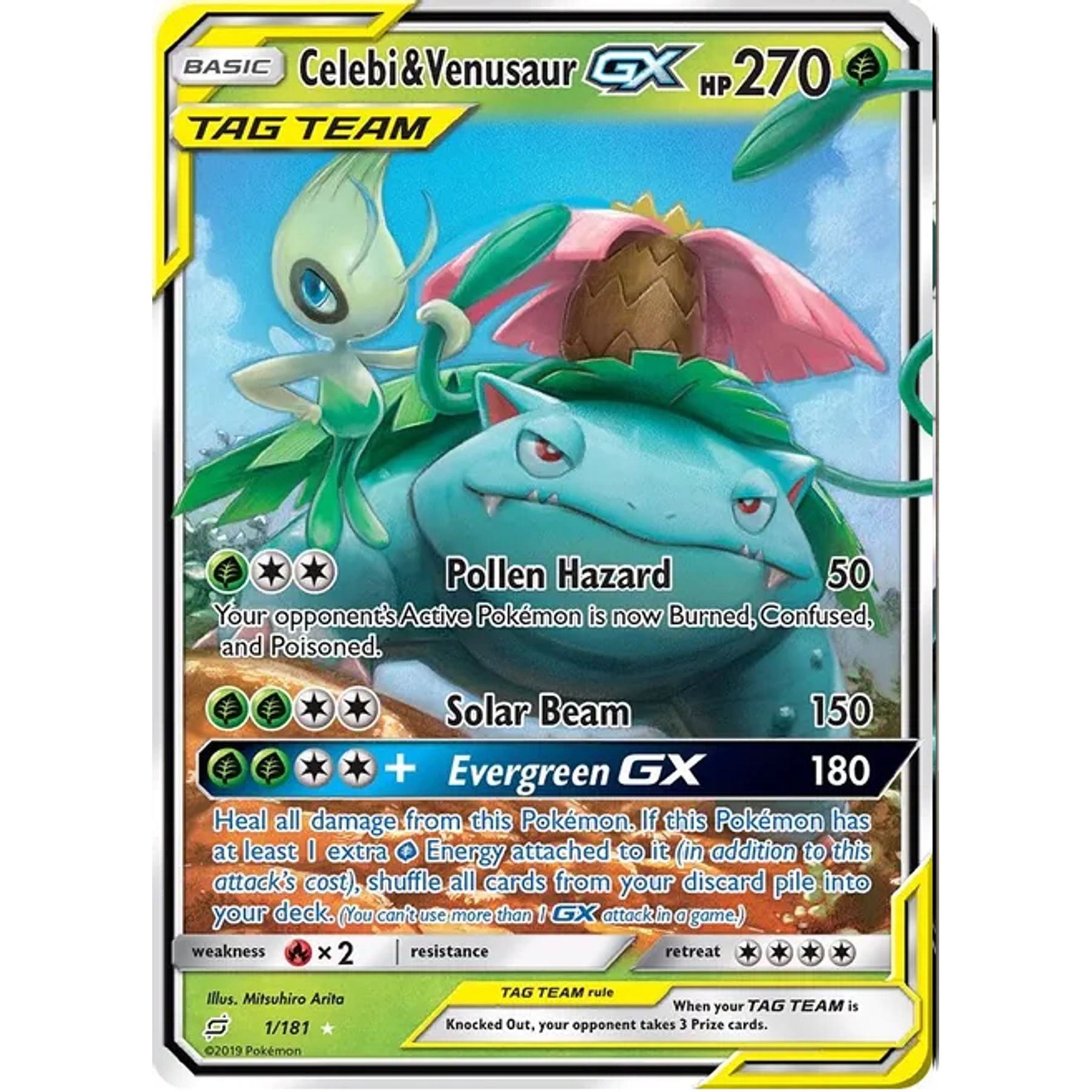 Celebi & Venusaur GX- Ultra Rare– Inglés