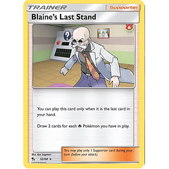 Blaine's Last Stand- Rare– Inglés