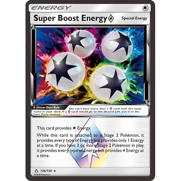 Super Boost Energy 136/156- Rare Holo– Inglés